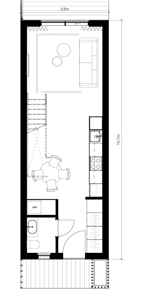 TOWNHOUSE ground floor plan